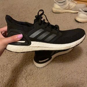 Black adidas ultraboosts